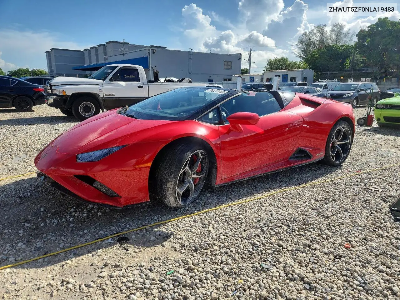 2022 Lamborghini Huracan Evo VIN: ZHWUT5ZF0NLA19483 Lot: 58326146