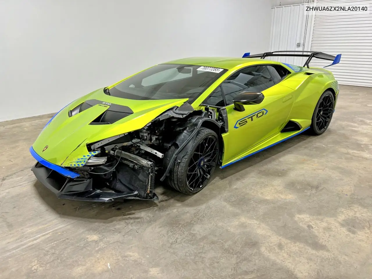 2022 Lamborghini Huracan Sto VIN: ZHWUA6ZX2NLA20140 Lot: 78077285