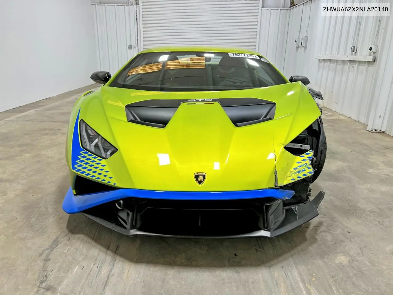 2022 Lamborghini Huracan Sto VIN: ZHWUA6ZX2NLA20140 Lot: 78077285