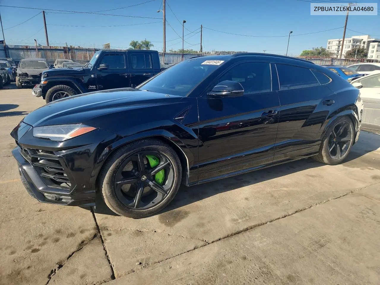 2019 Lamborghini Urus VIN: ZPBUA1ZL6KLA04680 Lot: 59401946