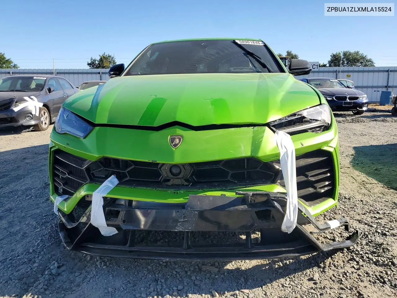 2021 Lamborghini Urus VIN: ZPBUA1ZLXMLA15524 Lot: 58901846
