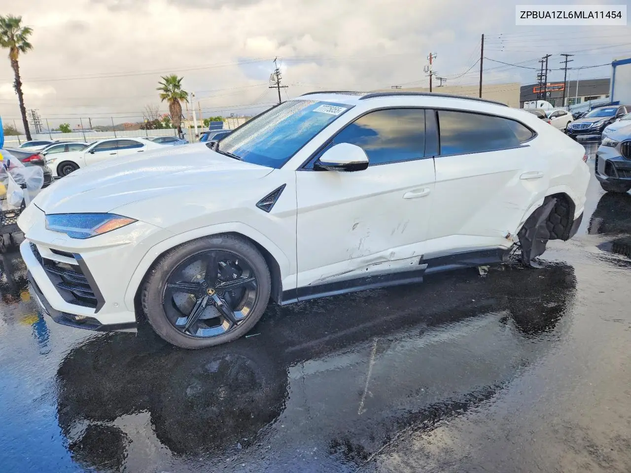 2021 Lamborghini Urus VIN: ZPBUA1ZL6MLA11454 Lot: 77775055