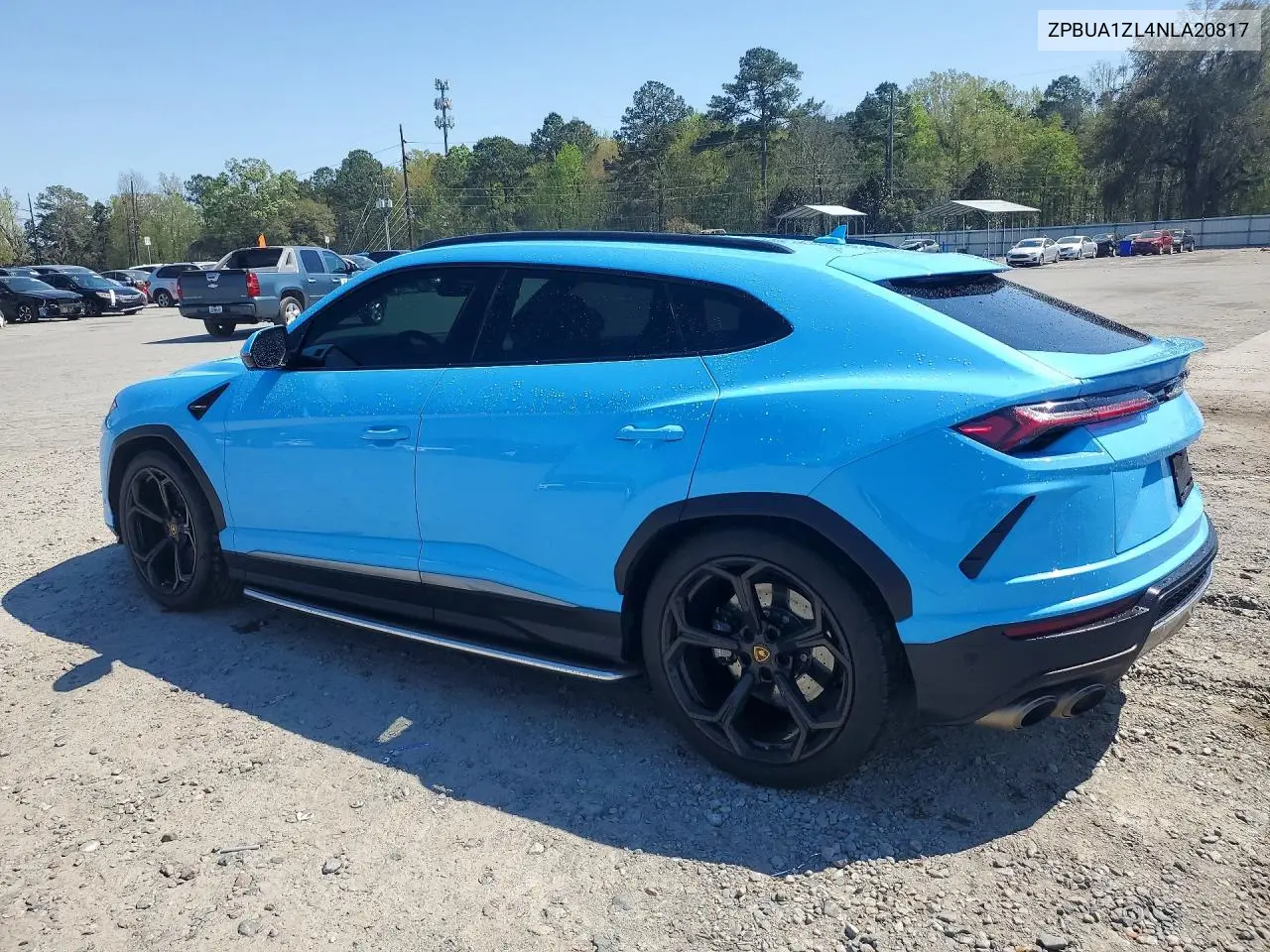 2022 Lamborghini Urus VIN: ZPBUA1ZL4NLA20817 Lot: 46486386