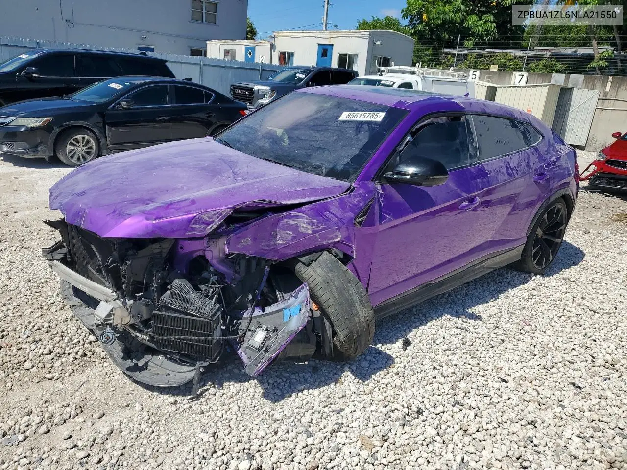 2022 Lamborghini Urus VIN: ZPBUA1ZL6NLA21550 Lot: 85615785