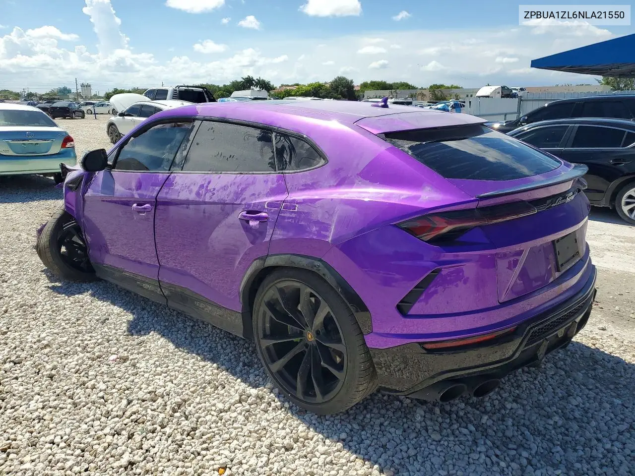 2022 Lamborghini Urus VIN: ZPBUA1ZL6NLA21550 Lot: 85615785