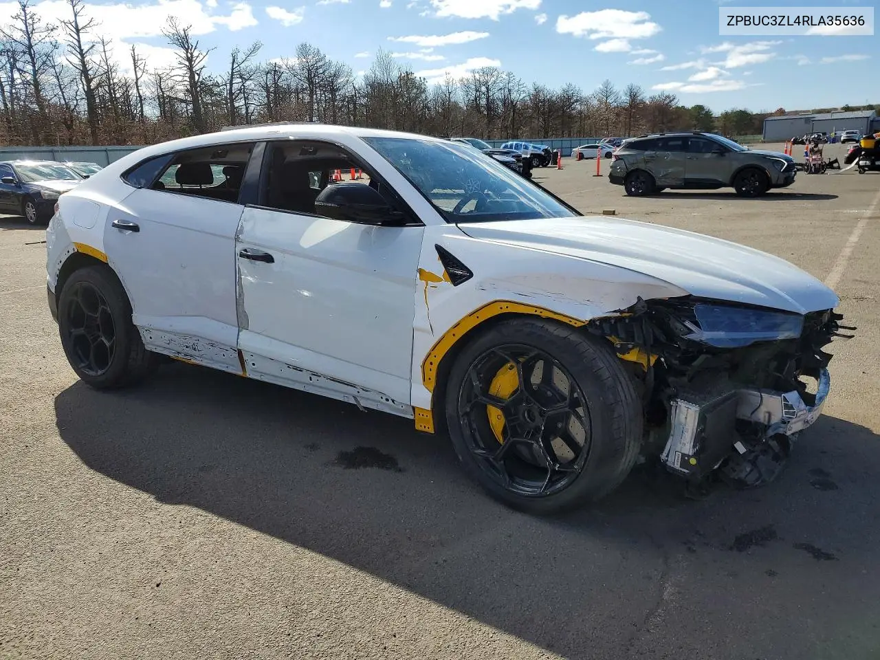 2024 Lamborghini Urus Performante VIN: ZPBUC3ZL4RLA35636 Lot: 48843426