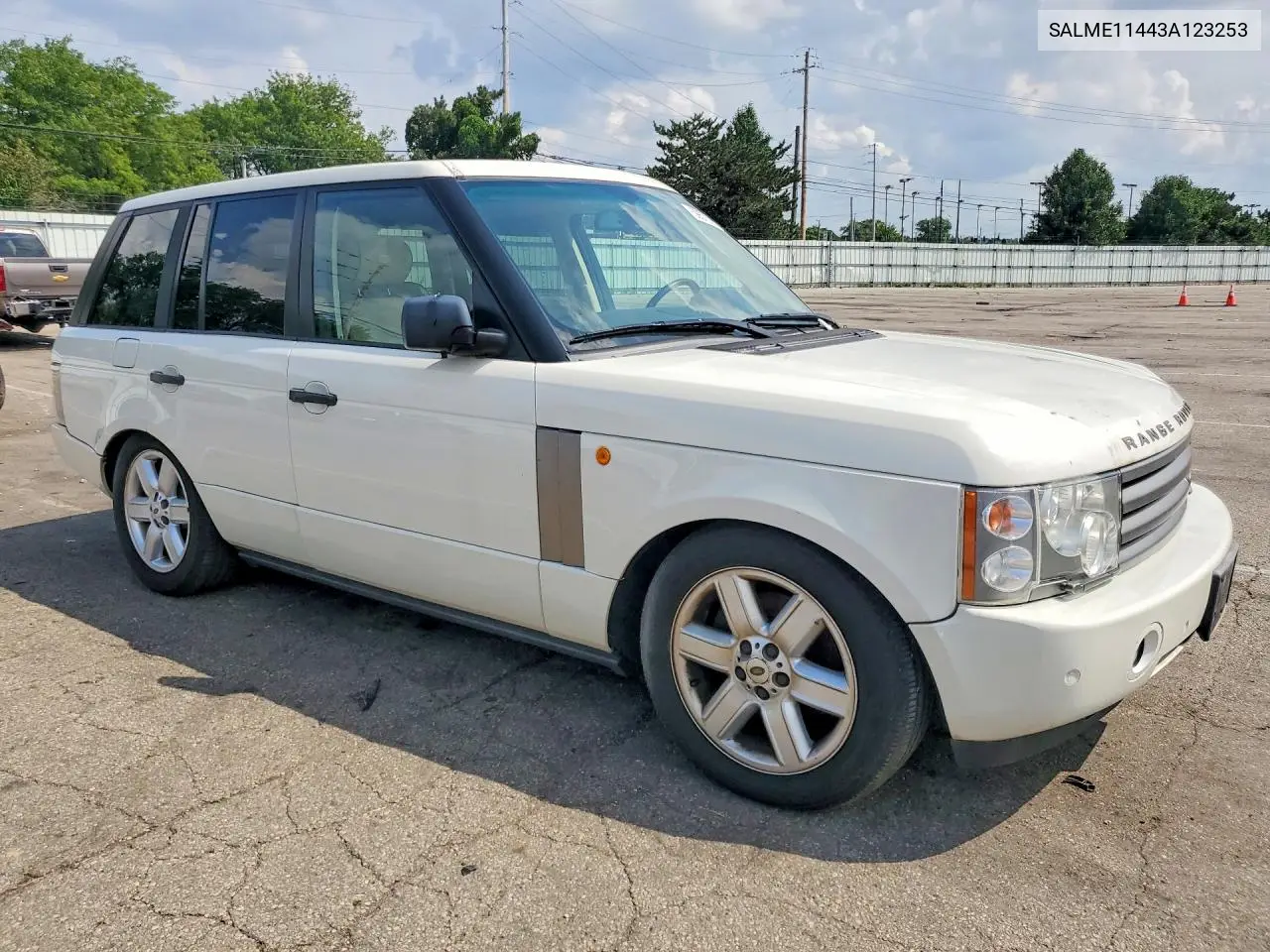 2003 Land Rover Range Rover Hse VIN: SALME11443A123253 Lot: 59573276
