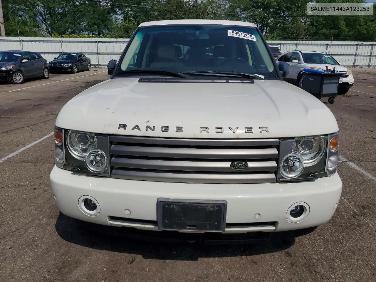 2003 Land Rover Range Rover Hse VIN: SALME11443A123253 Lot: 59573276