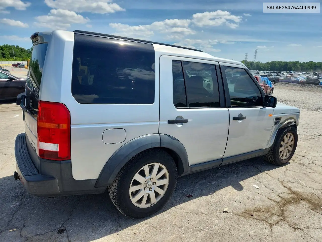 2006 Land Rover Lr3 Se VIN: SALAE25476A400999 Lot: 56327186