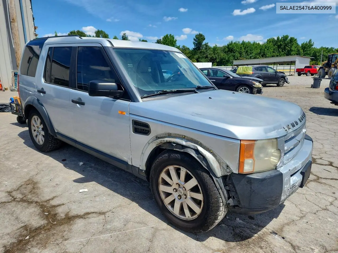 2006 Land Rover Lr3 Se VIN: SALAE25476A400999 Lot: 56327186
