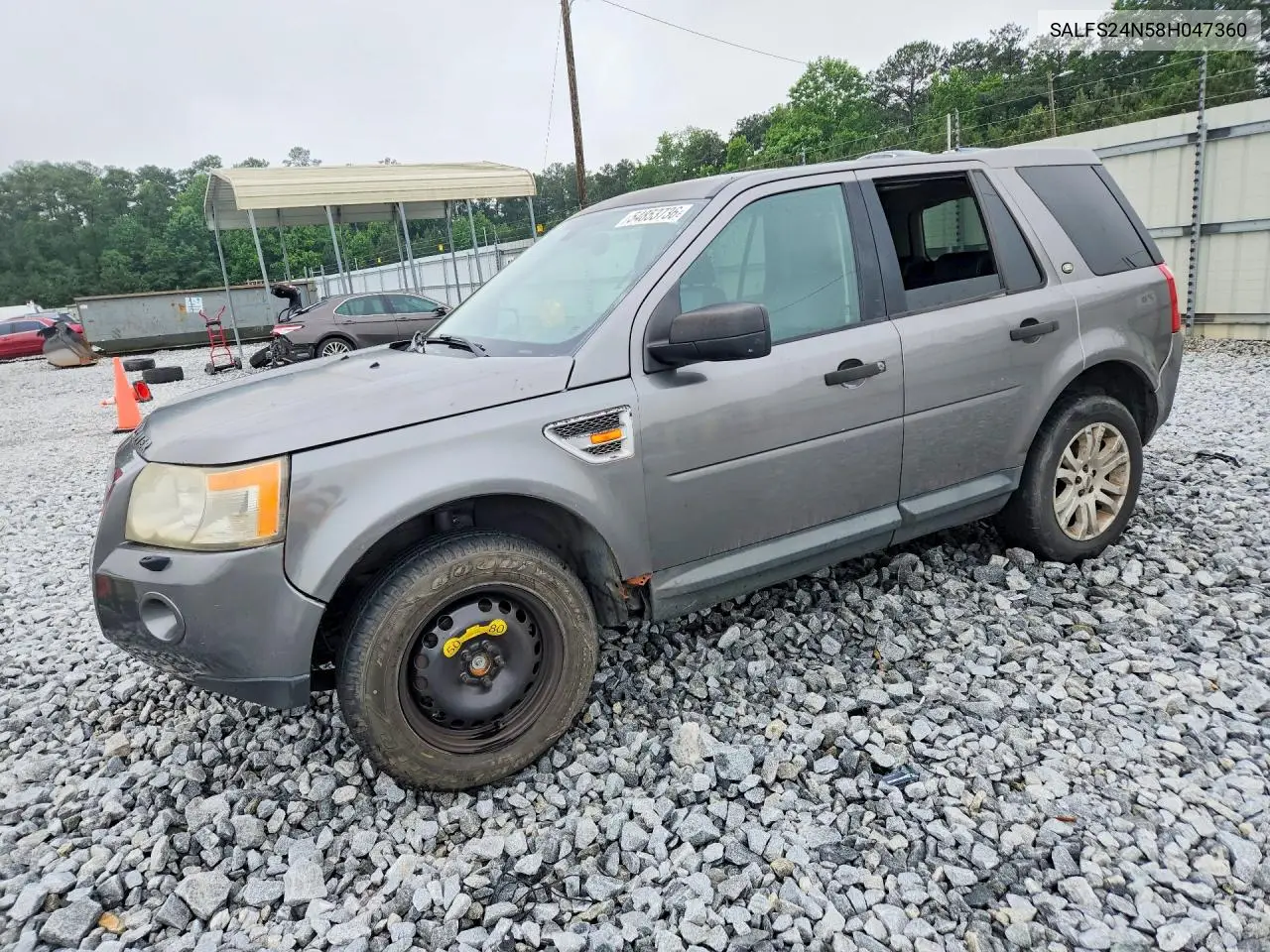 2008 Land Rover Lr2 Se Technology VIN: SALFS24N58H047360 Lot: 54853736