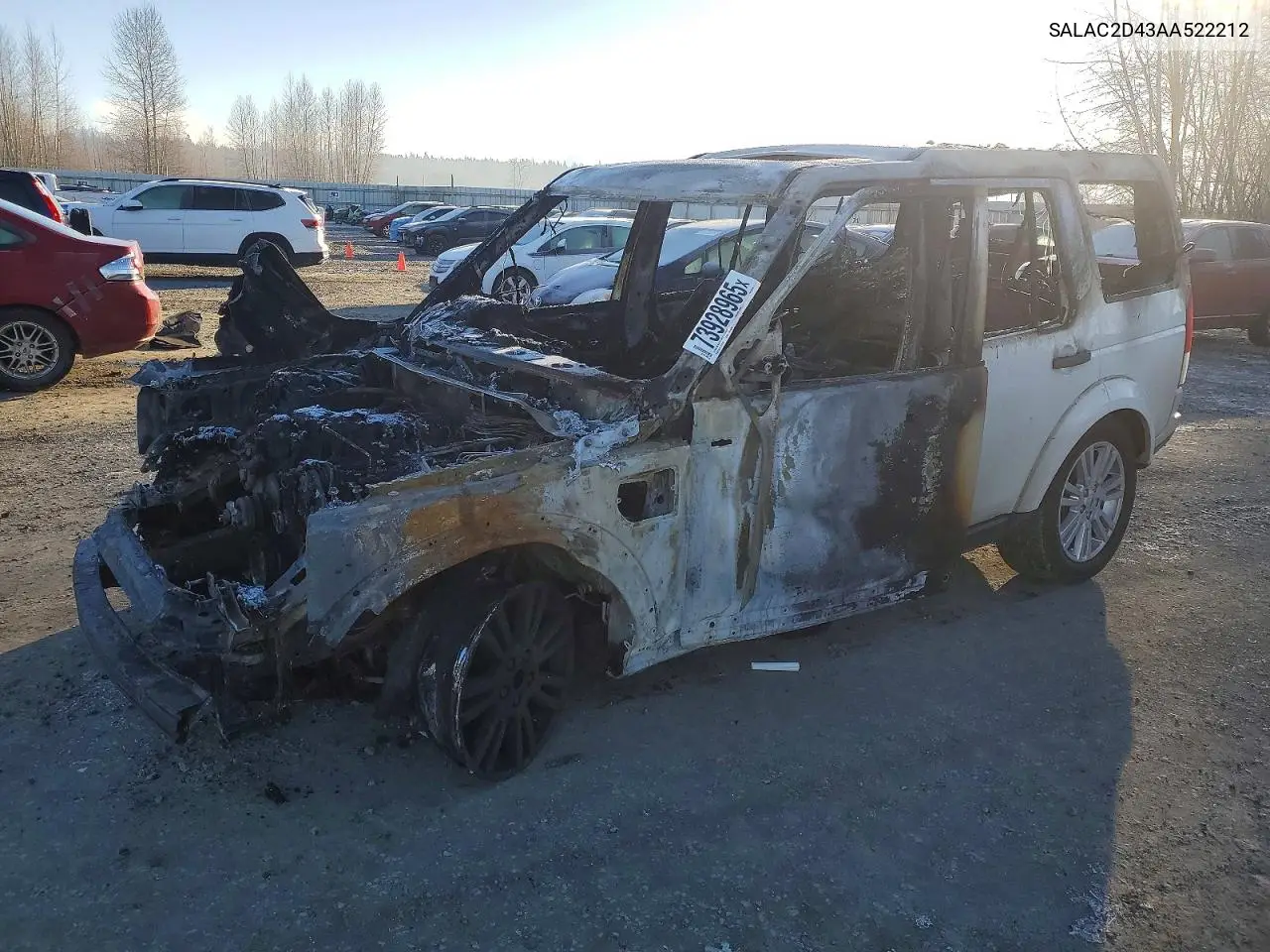 2010 Land Rover Lr4 VIN: SALAC2D43AA522212 Lot: 73928965