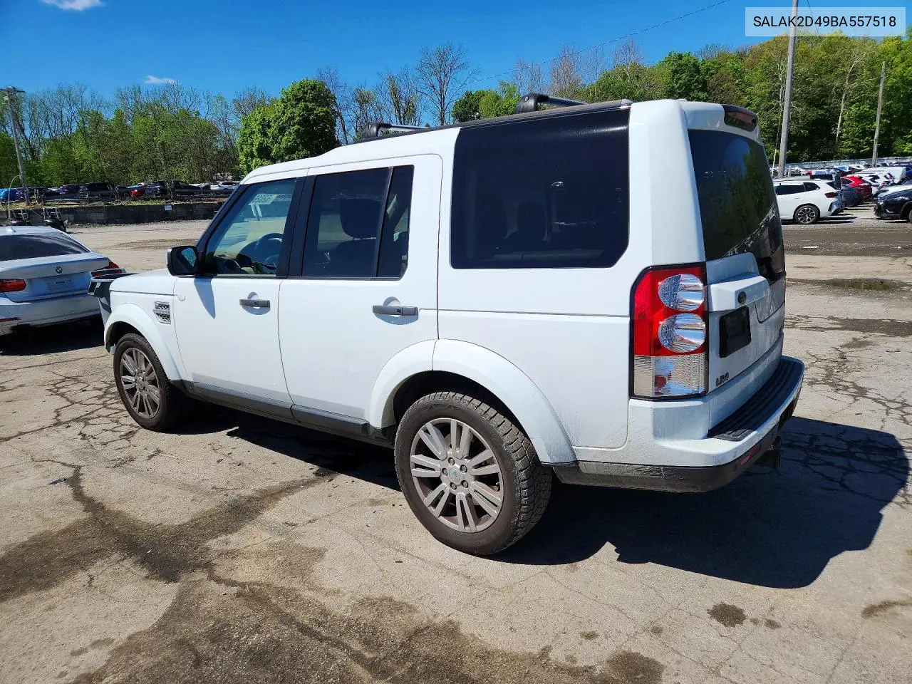 2011 Land Rover Lr4 Hse Luxury VIN: SALAK2D49BA557518 Lot: 52026686