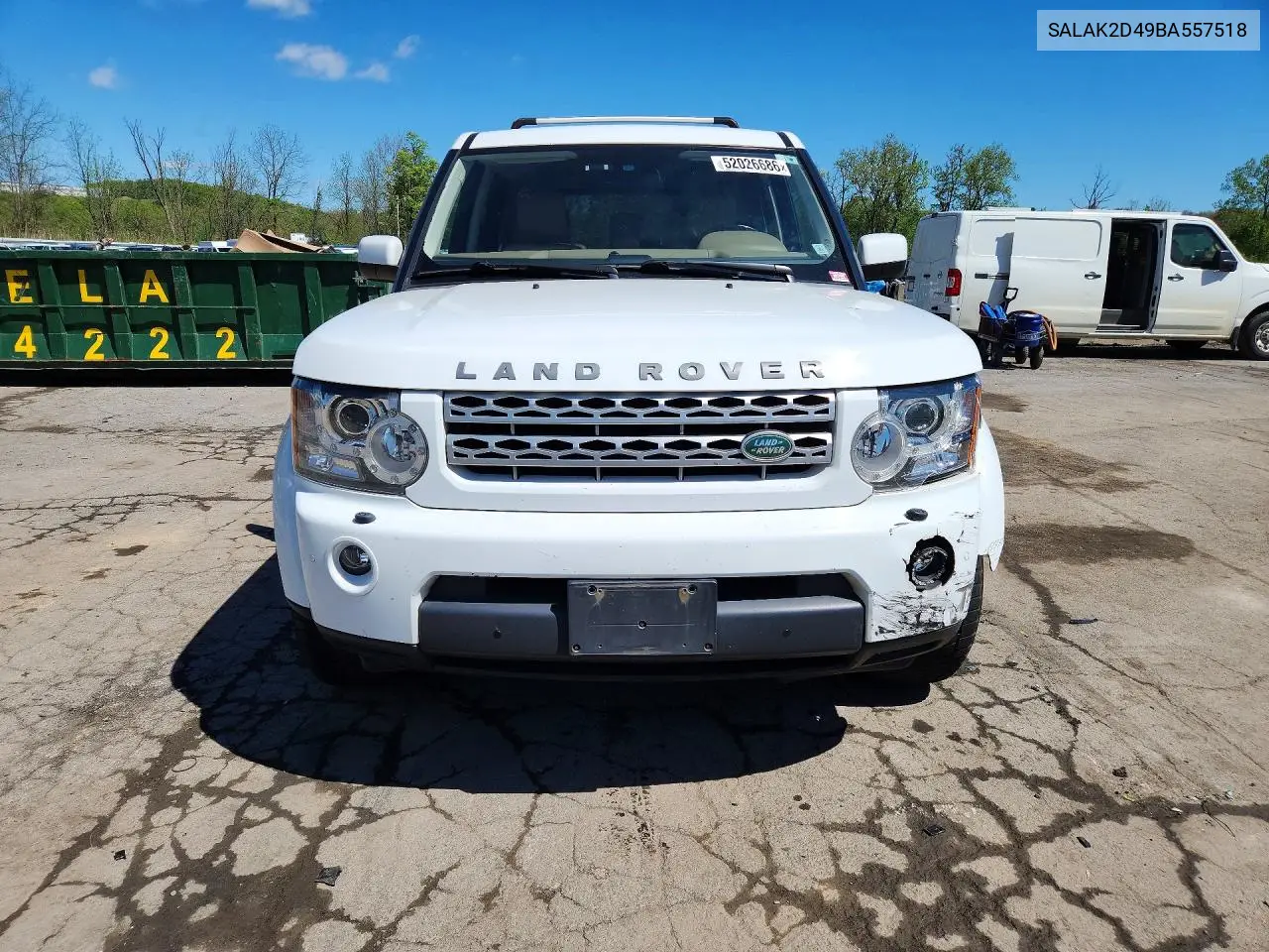 2011 Land Rover Lr4 Hse Luxury VIN: SALAK2D49BA557518 Lot: 52026686
