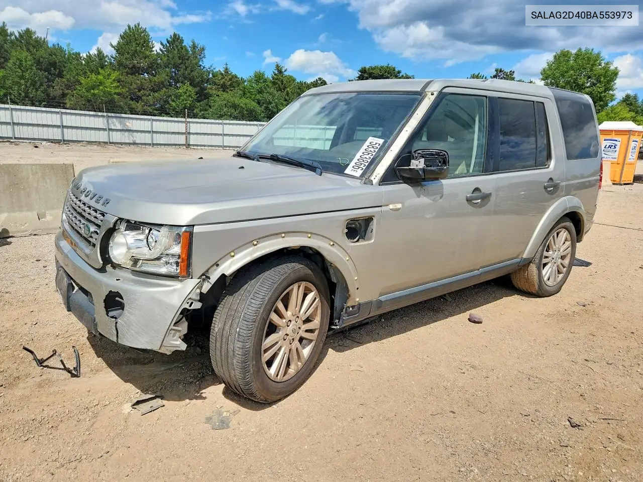 2011 Land Rover Lr4 Hse VIN: SALAG2D40BA553973 Lot: 58363866