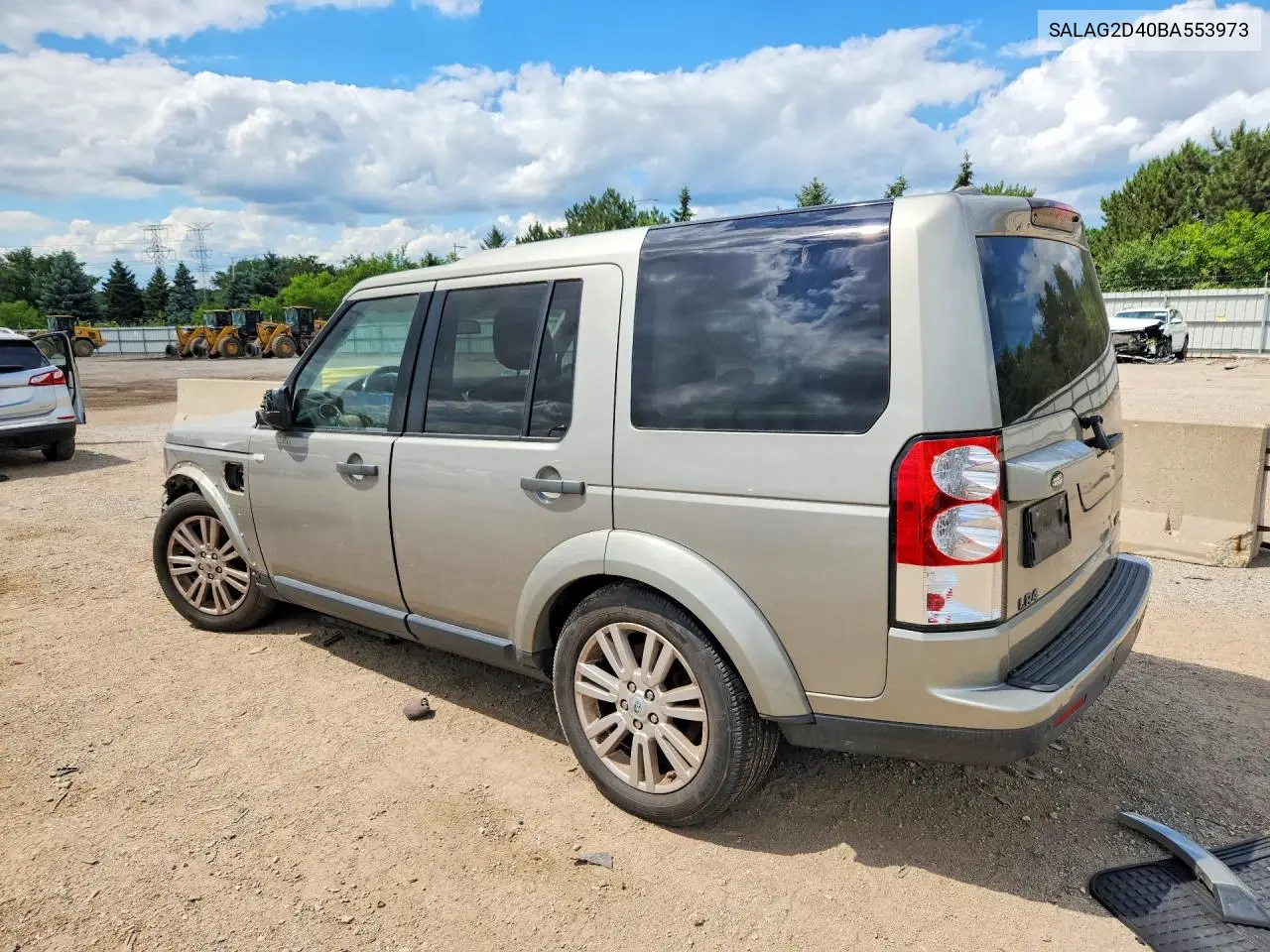 2011 Land Rover Lr4 Hse VIN: SALAG2D40BA553973 Lot: 58363866
