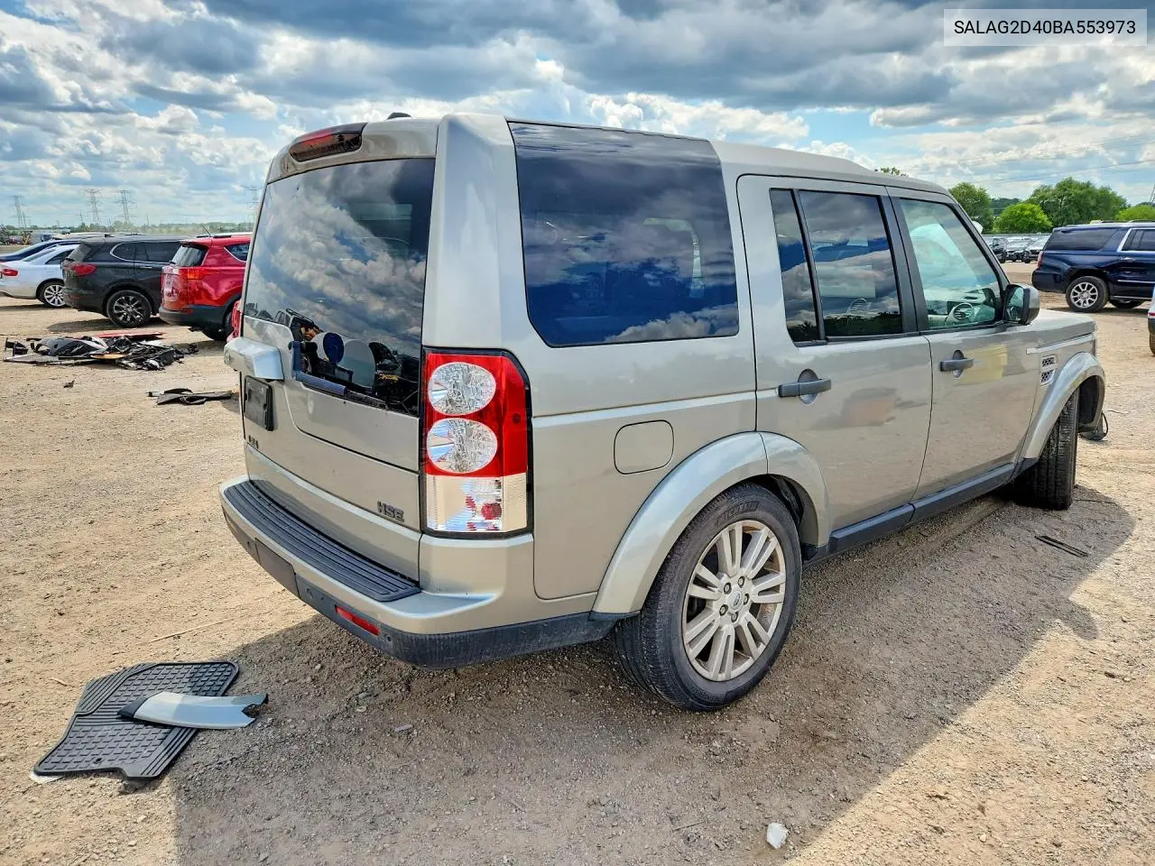 2011 Land Rover Lr4 Hse VIN: SALAG2D40BA553973 Lot: 58363866
