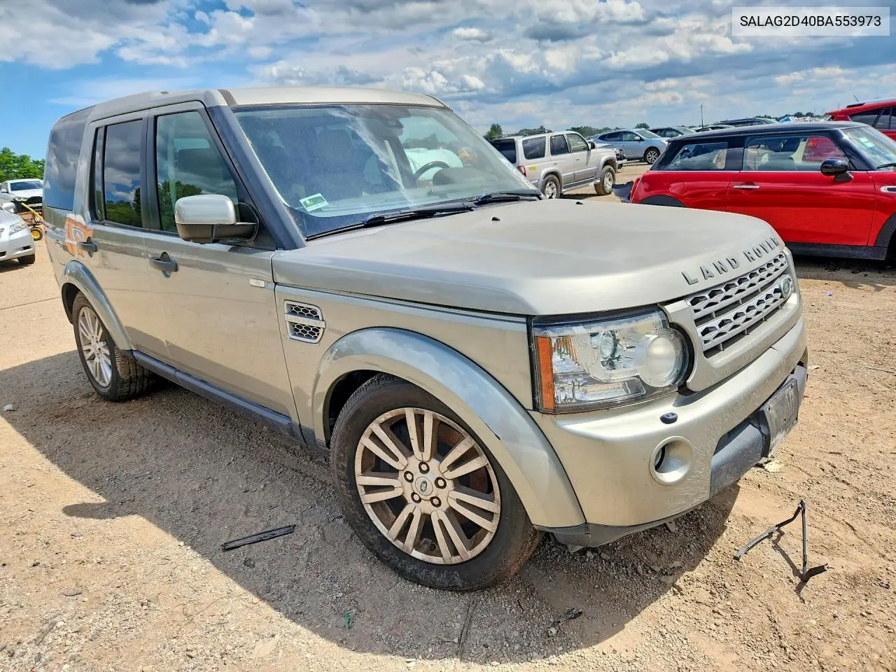 2011 Land Rover Lr4 Hse VIN: SALAG2D40BA553973 Lot: 58363866