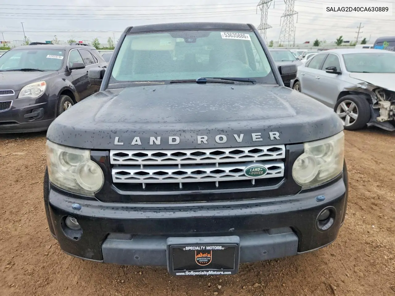 2012 Land Rover Lr4 Hse VIN: SALAG2D40CA630889 Lot: 53635886