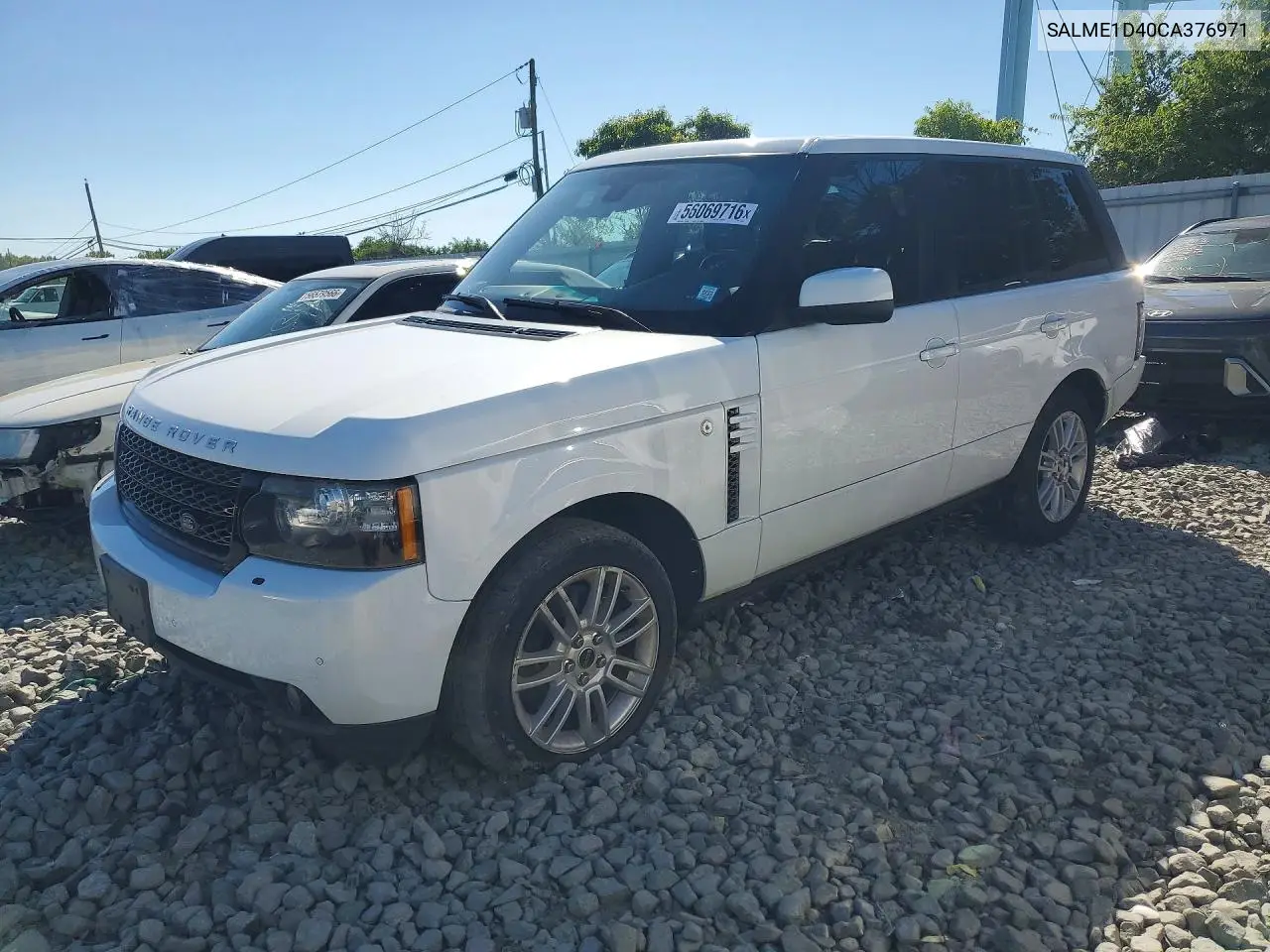 2012 Land Rover Range Rover Hse VIN: SALME1D40CA376971 Lot: 56069716