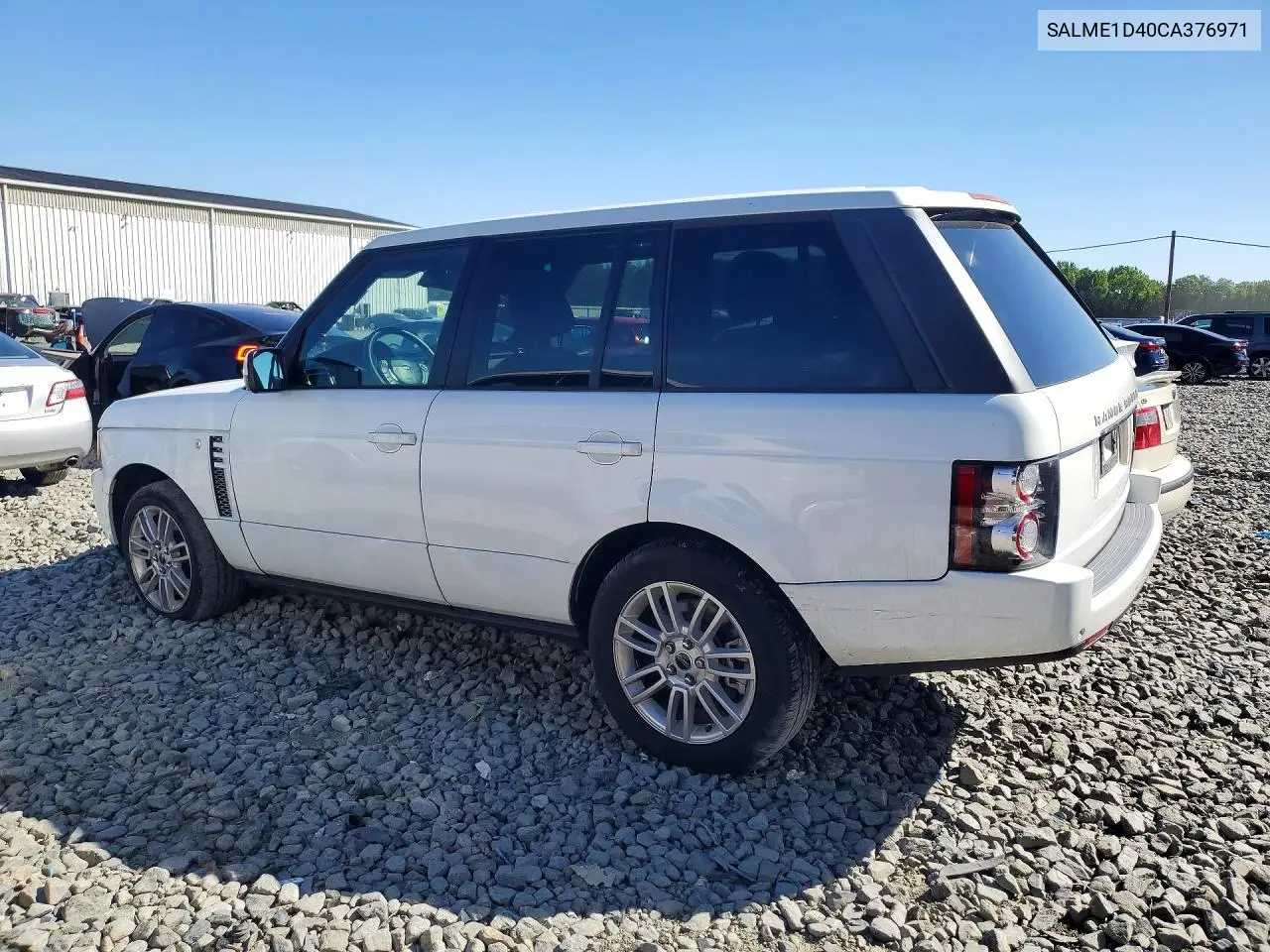 2012 Land Rover Range Rover Hse VIN: SALME1D40CA376971 Lot: 56069716