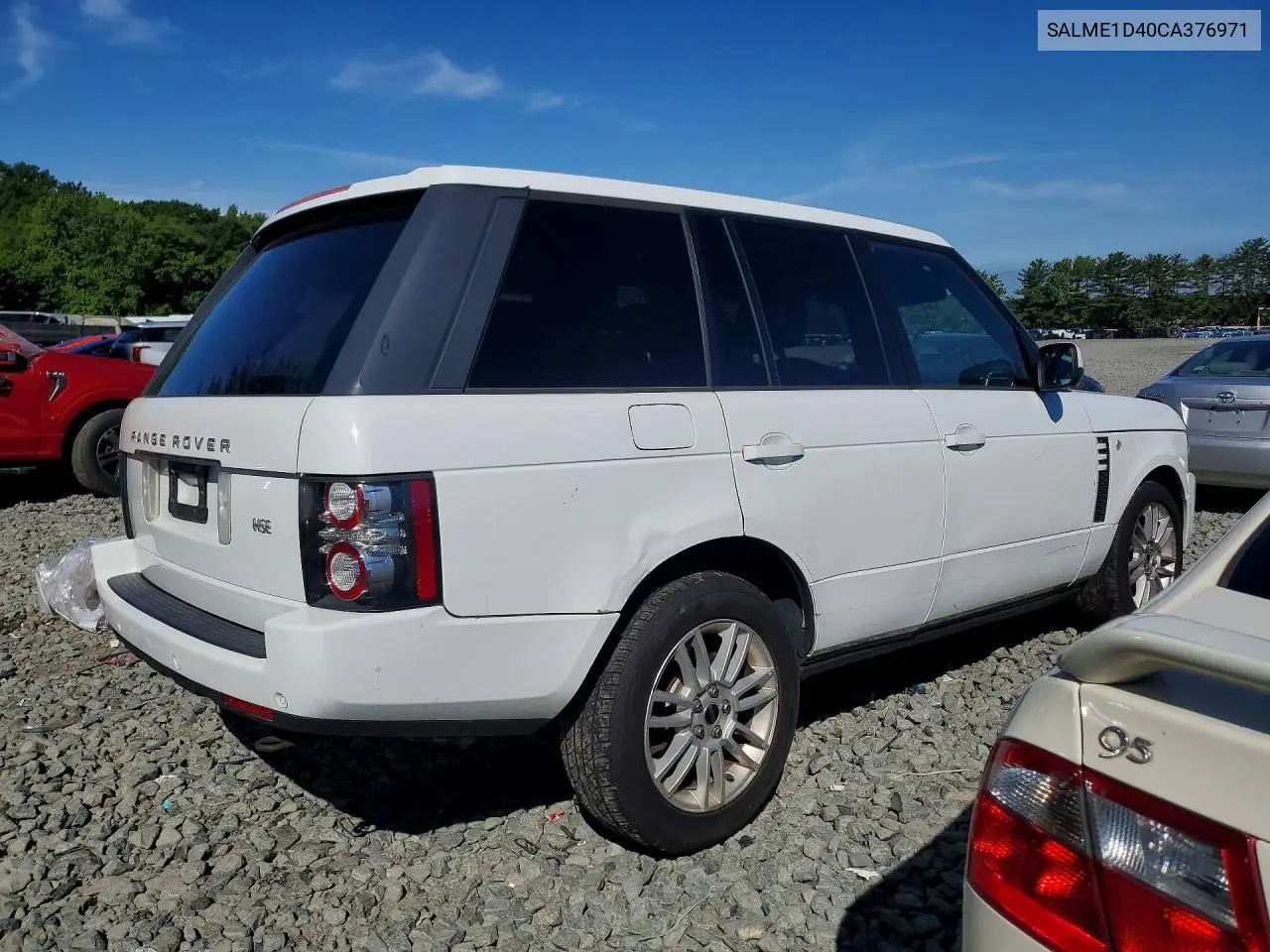 2012 Land Rover Range Rover Hse VIN: SALME1D40CA376971 Lot: 56069716