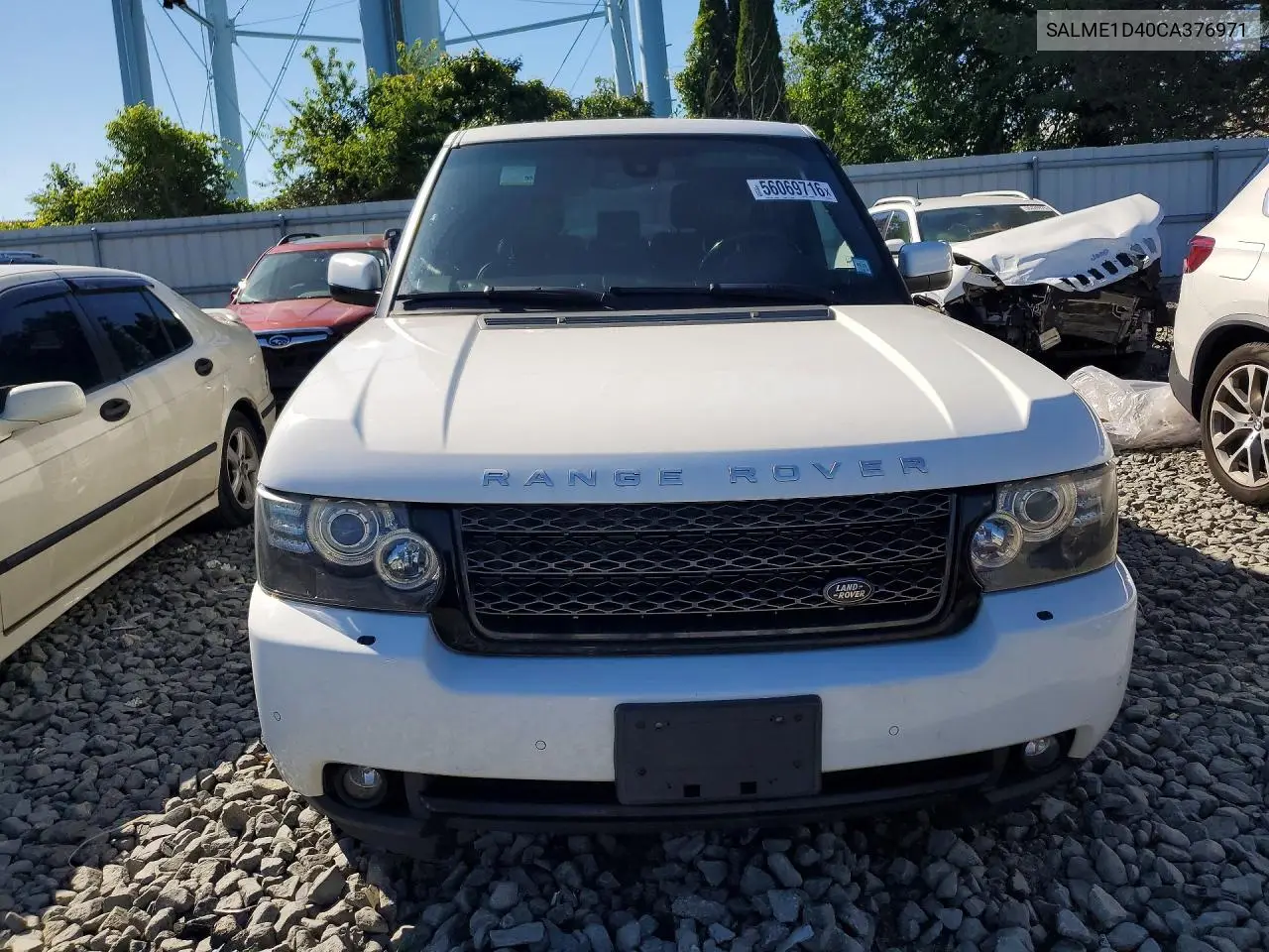 2012 Land Rover Range Rover Hse VIN: SALME1D40CA376971 Lot: 56069716