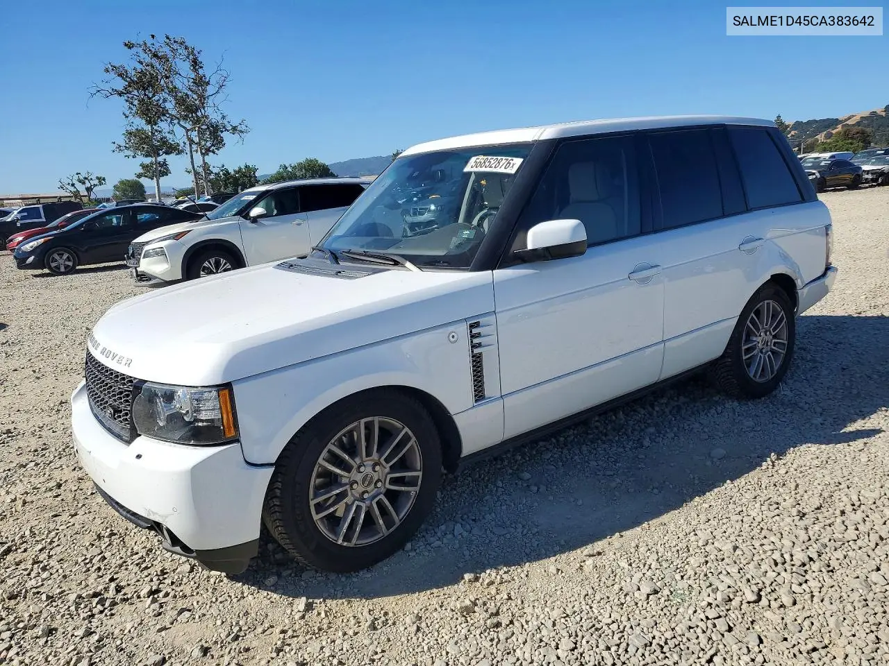 2012 Land Rover Range Rover Hse VIN: SALME1D45CA383642 Lot: 56852876