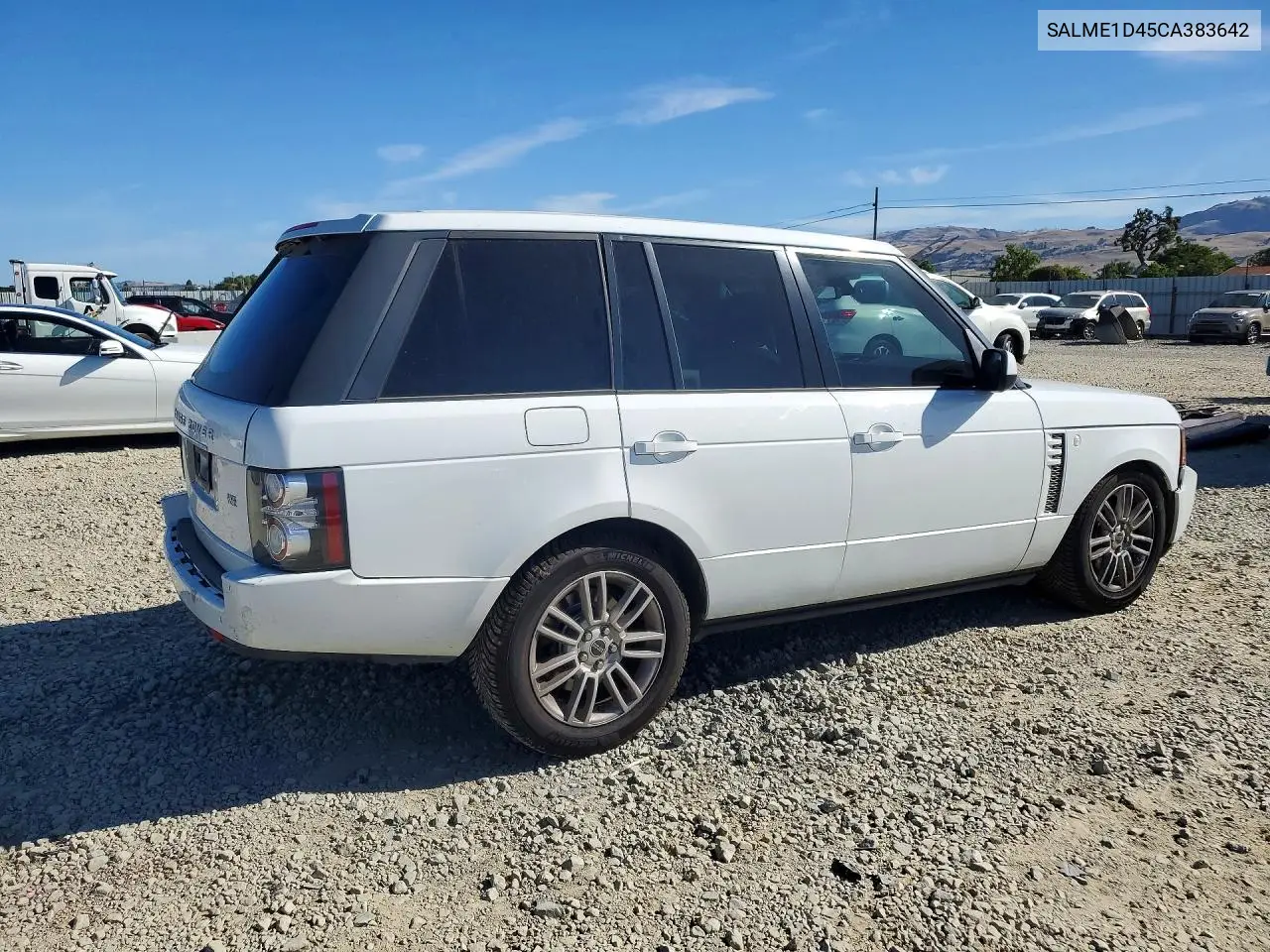 2012 Land Rover Range Rover Hse VIN: SALME1D45CA383642 Lot: 56852876
