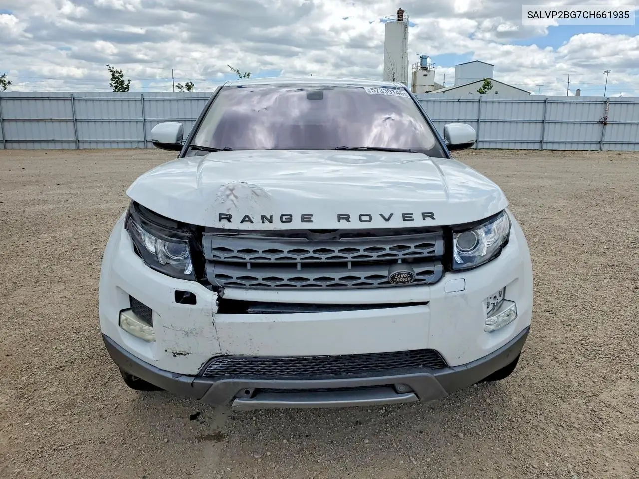 2012 Land Rover Range Rover Evoque Pure Plus VIN: SALVP2BG7CH661935 Lot: 57339146