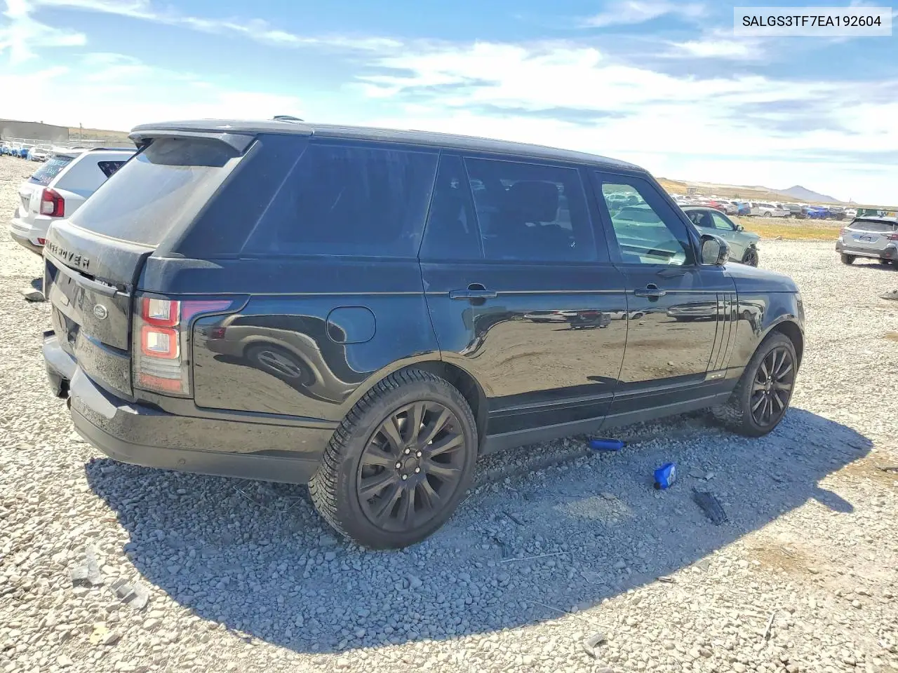 2014 Land Rover Range Rover Supercharged VIN: SALGS3TF7EA192604 Lot: 57135846
