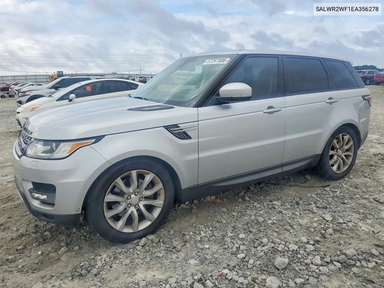 2014 Land Rover Range Rover Sport Hse VIN: SALWR2WF1EA356278 Lot: 57267006