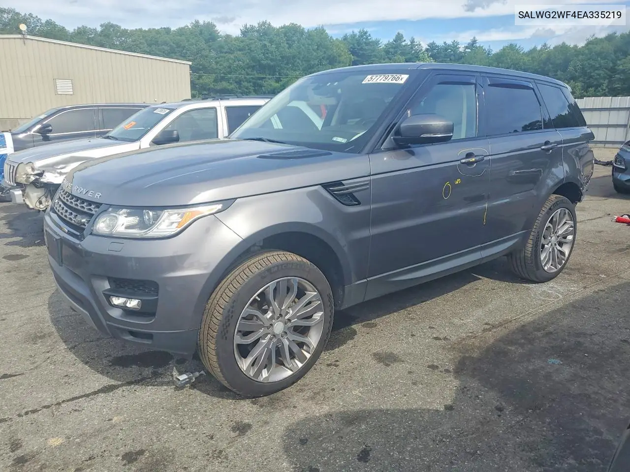 2014 Land Rover Range Rover Sport Se VIN: SALWG2WF4EA335219 Lot: 57779766