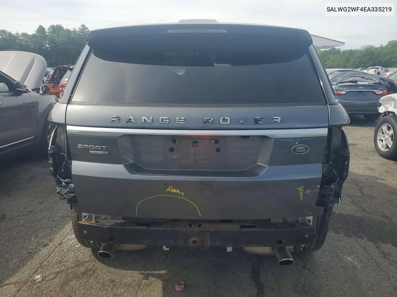 2014 Land Rover Range Rover Sport Se VIN: SALWG2WF4EA335219 Lot: 57779766