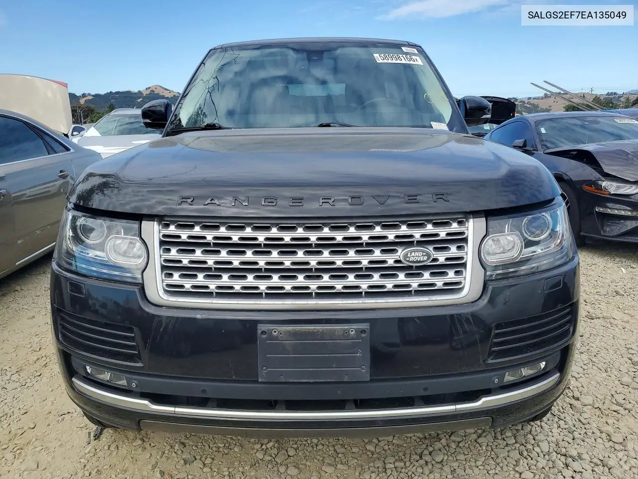 2014 Land Rover Range Rover Supercharged VIN: SALGS2EF7EA135049 Lot: 58998166