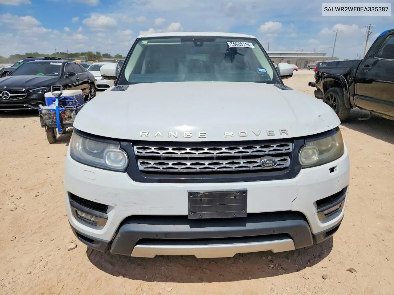 2014 Land Rover Range Rover Sport Hse VIN: SALWR2WF0EA335387 Lot: 59688716
