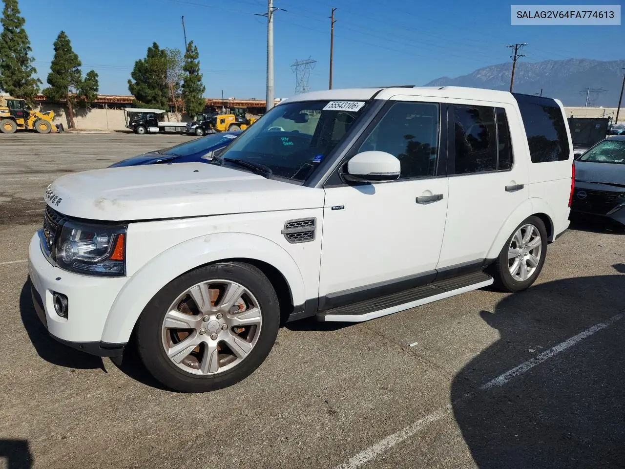 2015 Land Rover Lr4 Hse VIN: SALAG2V64FA774613 Lot: 55543106