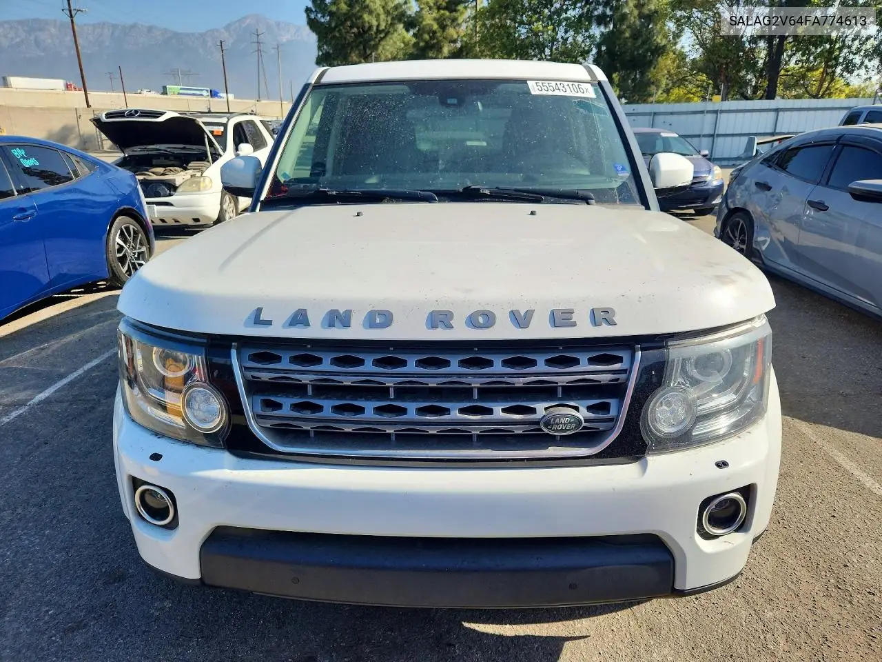 2015 Land Rover Lr4 Hse VIN: SALAG2V64FA774613 Lot: 55543106