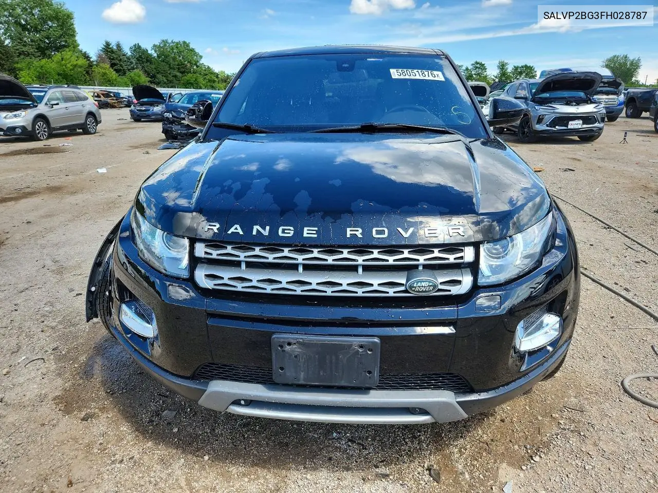 2015 Land Rover Range Rover Evoque Pure Plus VIN: SALVP2BG3FH028787 Lot: 58051876