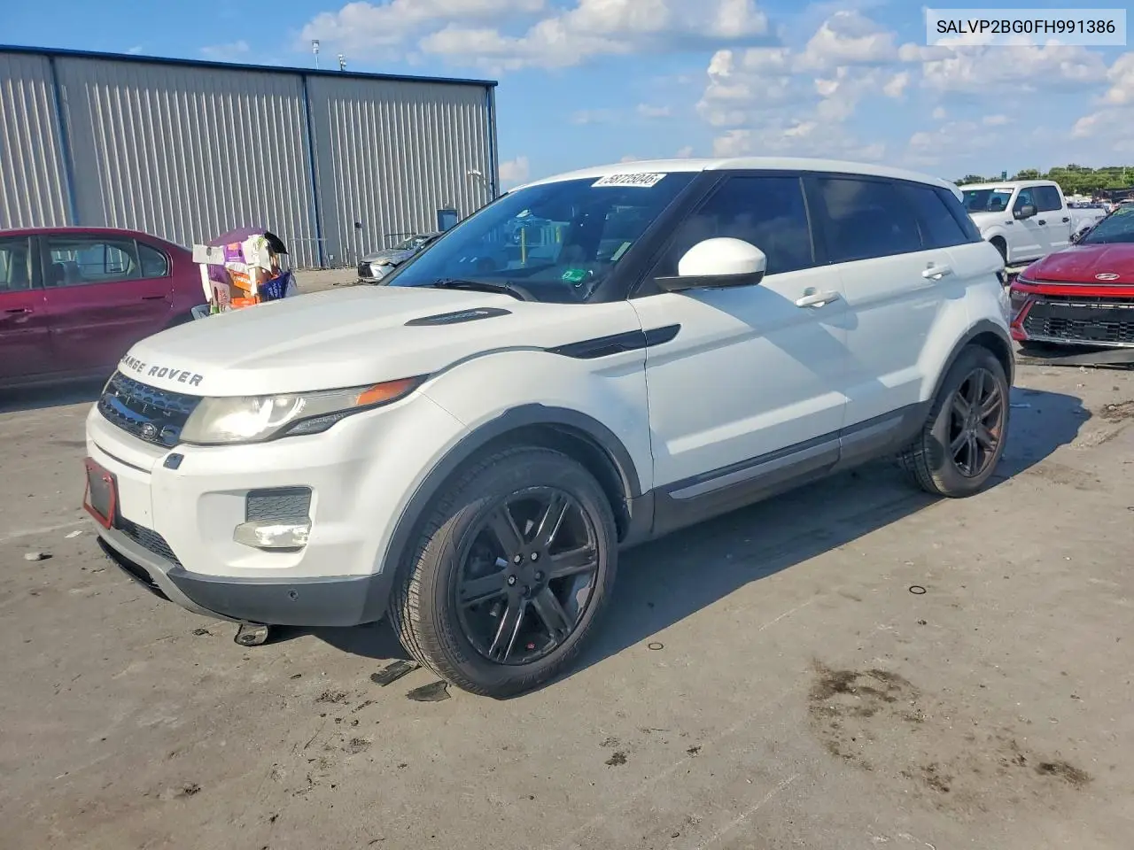 2015 Land Rover Range Rover Evoque Pure Plus VIN: SALVP2BG0FH991386 Lot: 58725046