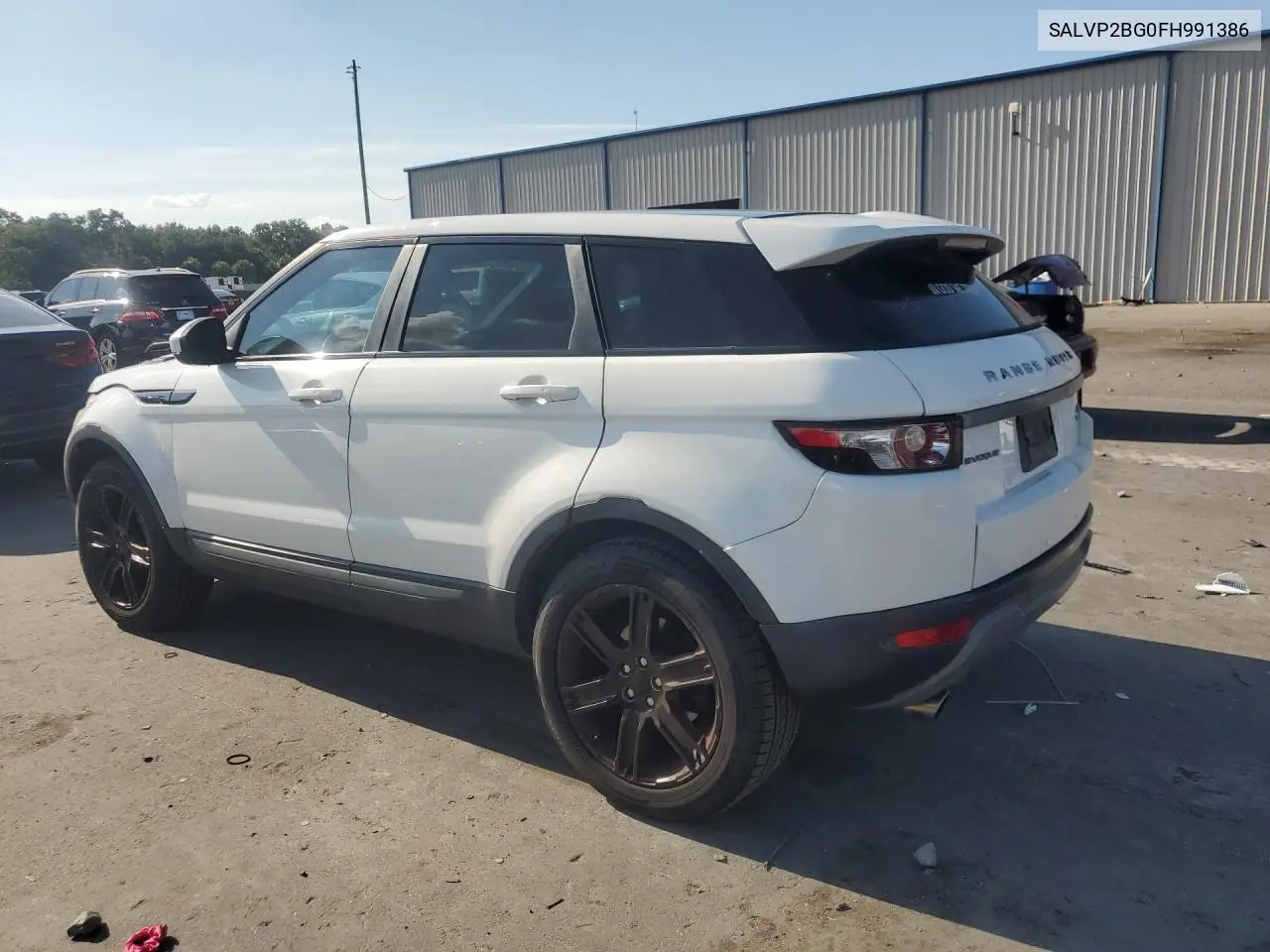 2015 Land Rover Range Rover Evoque Pure Plus VIN: SALVP2BG0FH991386 Lot: 58725046