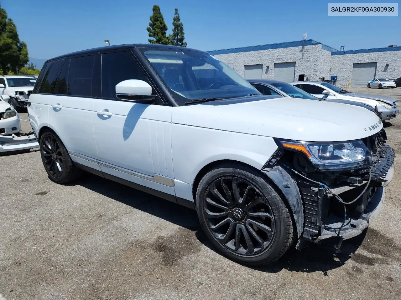 2016 Land Rover Range Rover VIN: SALGR2KF0GA300930 Lot: 53836626