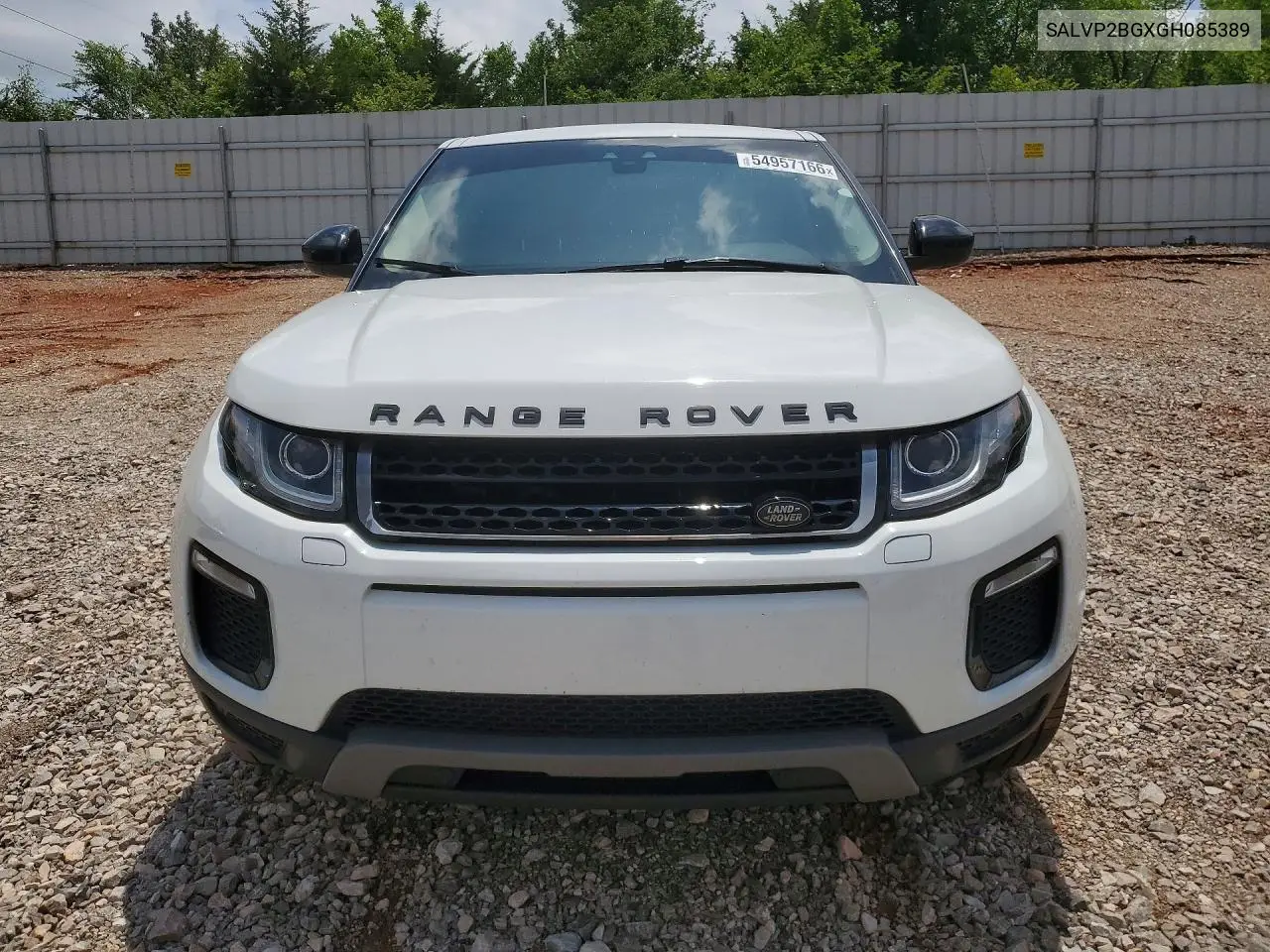 2016 Land Rover Range Rover Evoque Se VIN: SALVP2BGXGH085389 Lot: 54957166