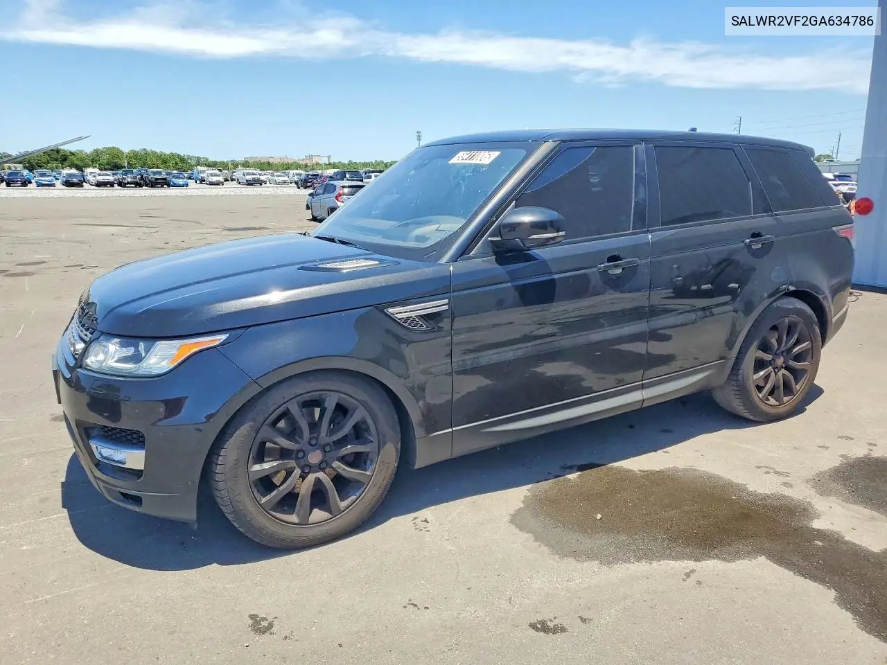 2016 Land Rover Range Rover Sport Hse VIN: SALWR2VF2GA634786 Lot: 55411006