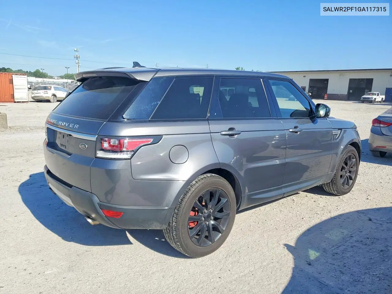 2016 Land Rover Range Rover Sport Hse VIN: SALWR2PF1GA117315 Lot: 55562206