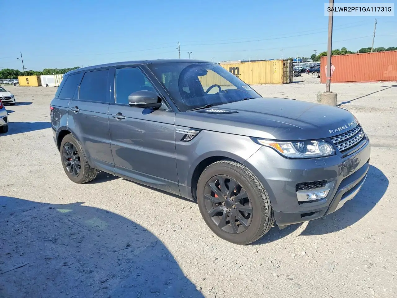 2016 Land Rover Range Rover Sport Hse VIN: SALWR2PF1GA117315 Lot: 55562206