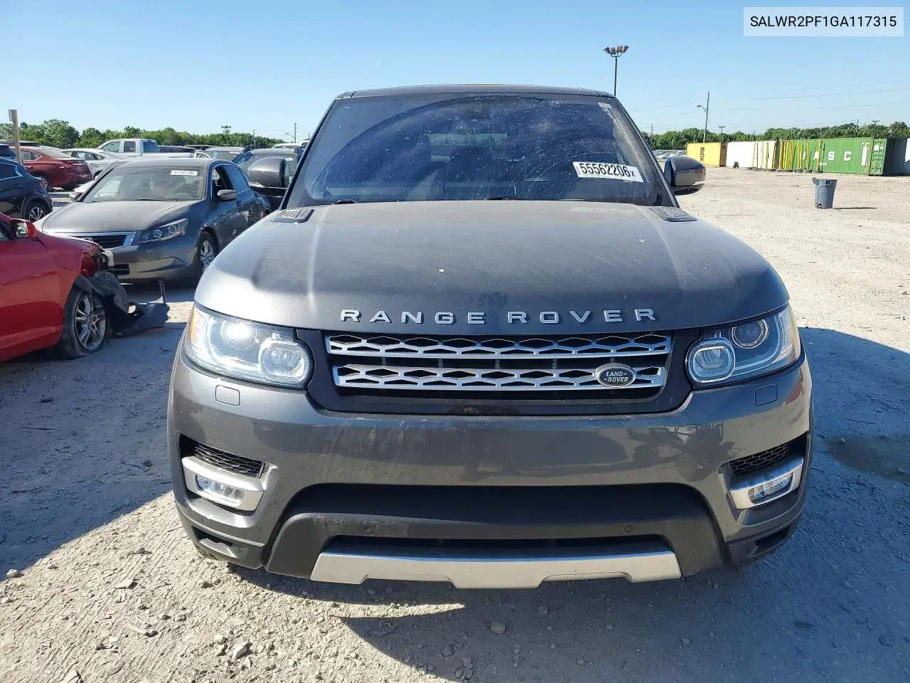 2016 Land Rover Range Rover Sport Hse VIN: SALWR2PF1GA117315 Lot: 55562206