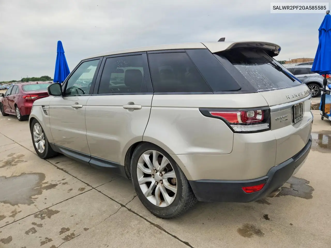 2016 Land Rover Range Rover Sport Hse VIN: SALWR2PF2GA585585 Lot: 55995776