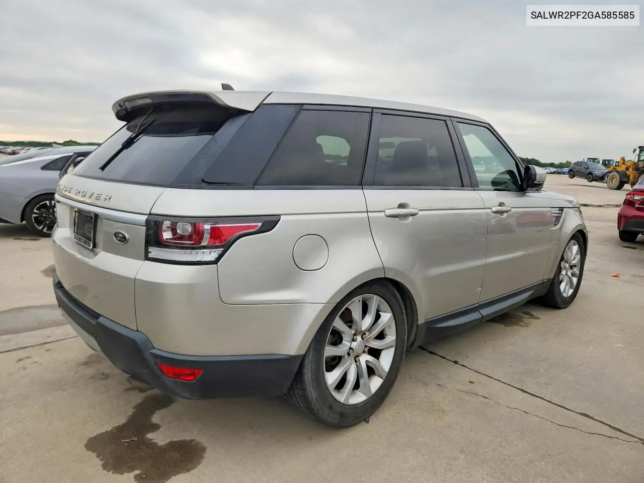 2016 Land Rover Range Rover Sport Hse VIN: SALWR2PF2GA585585 Lot: 55995776