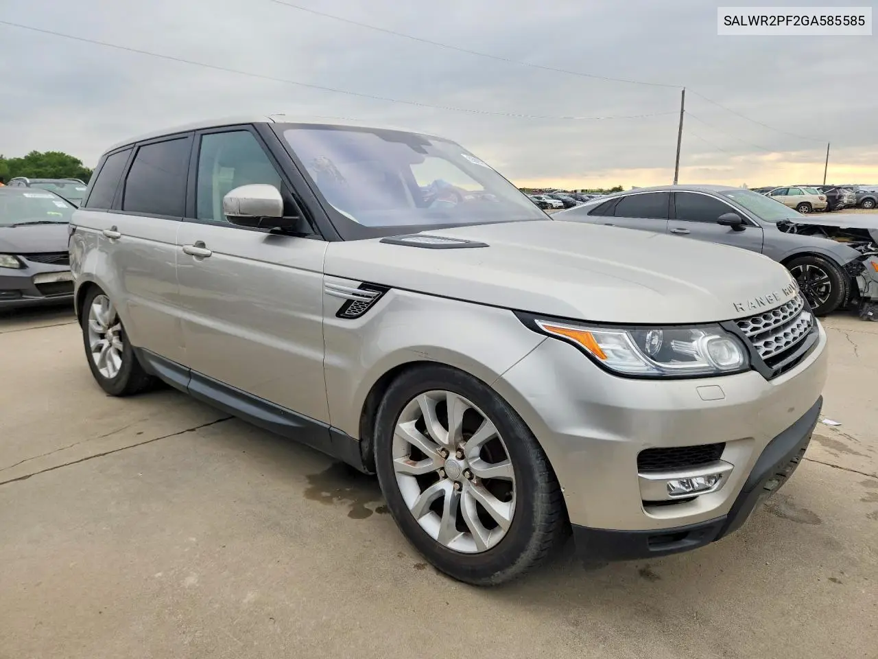 2016 Land Rover Range Rover Sport Hse VIN: SALWR2PF2GA585585 Lot: 55995776
